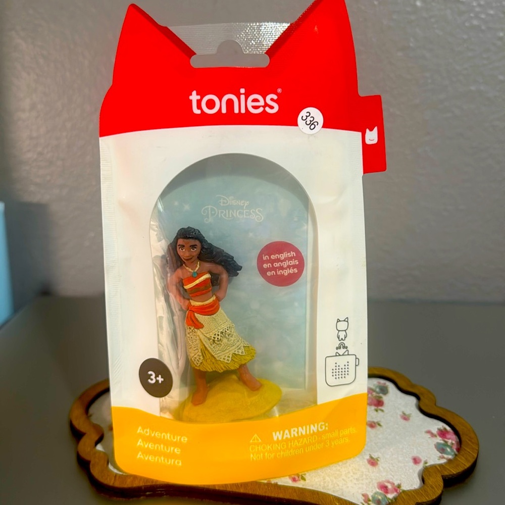 Tonies Disney Princess Moana Audio Toy Figure - Pink and Cream Plays Songs NIP